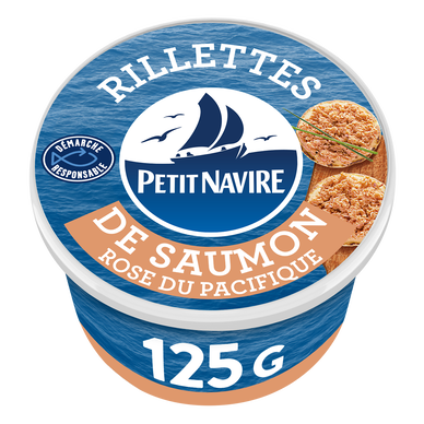 Rillettes de saumon PETIT NAVIRE boîte 1/6 125g