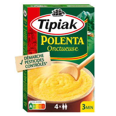 Polenta Onctueuse sans résidus de pesticides TIPIAK - 4x100g