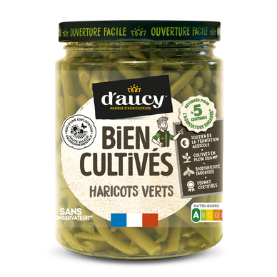 Haricots verts Cultivé en France D'AUCY - 290g