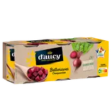 Betteraves rouges en dés Sans conservateur D'AUCY - 3x1/4 390g poid net égoutté