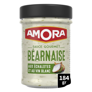 Sauce gourmet béarnaise échalote vin blanc AMORA, 184g