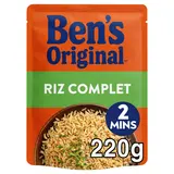 Riz Complet express 2min BEN'S ORIGINAL - Sachet micro-ondable 220g
