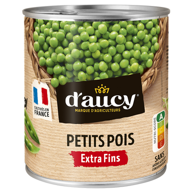 Petits pois extra-fins Cultivé en France D'AUCY - 560g