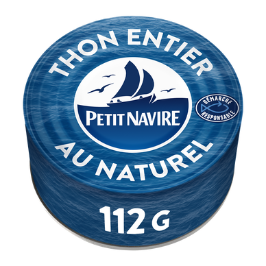 Thon au naturel démarche responsable PETIT NAVIRE 112g