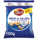 Noix de cajou au sel de guérande VICO, sachet de 100g