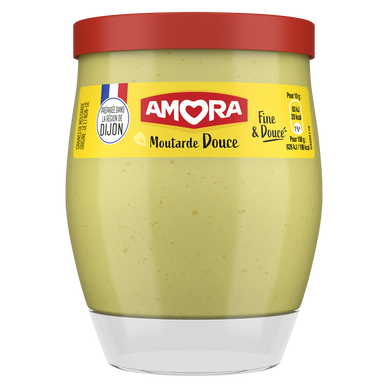 Moutarde douce AMORA verre de table 230g
