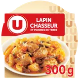 Plat cuisiné Lapin chasseur barquette micro-ondable de 300g