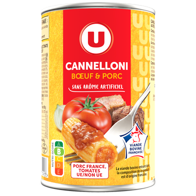 Cannelloni porc boeuf VBF, boîte 400g