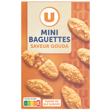 Biscuits apéritifs Crackers salés saveur gouda 85g