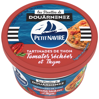 Tartinades de Thon Tomates Séchées & Thym PETIT NAVIRE - 125g