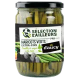 Haricots verts extra fins Selection d'ailleurs Cultivé en France D'AUCY - Bocal 280g