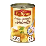 Petites quenelles de volaille au naturel PETIT JEAN, boîte de 255g