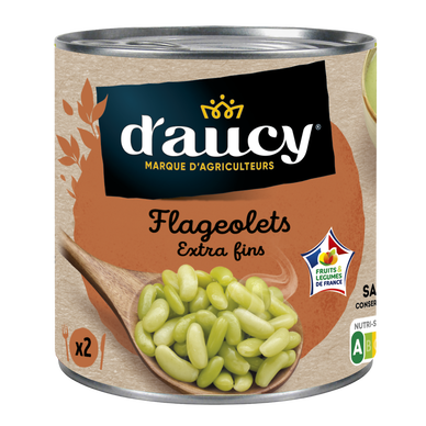 Flageolets extra-fins Cultivé en France D'AUCY - 265g
