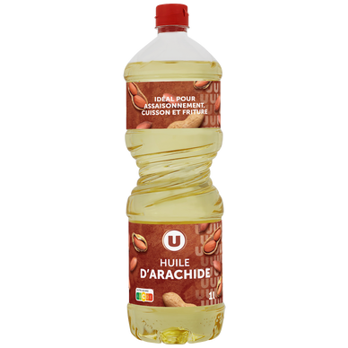 Huile d'arachide  bouteille de 1 litre