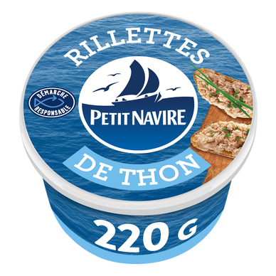 Rillettes de Thon Démarche Responsable PETIT NAVIRE 220g