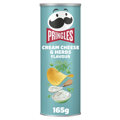 Chips Tuiles PRINGLES cream cheese & herbs 165g