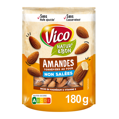 Natur'& bon amandes non salées VICO 180G