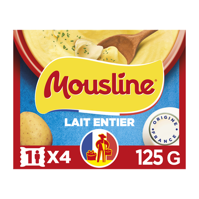 Purée lait MOUSLINE, 1 sachet pour 4 personnes 125g