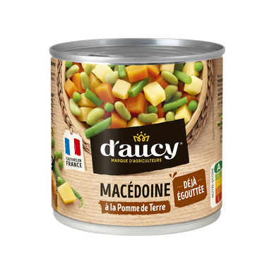 Macédoine égouttée Cultivé en France D'AUCY - 265g