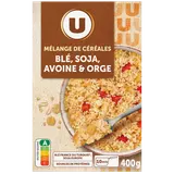 Mélange de céréales blé, soja, avoine et orge  paquet de 400g