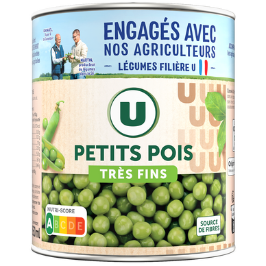 Petits pois très fins - Boîte de 560g net égoutté