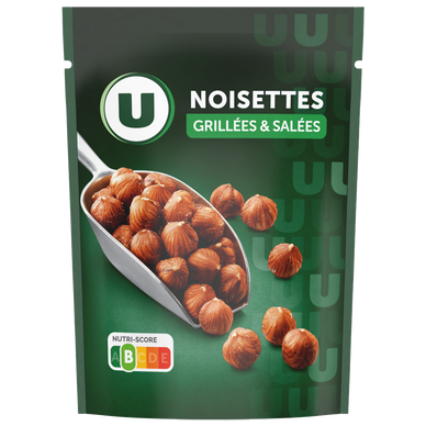 Noisettes grillées salées  sachet de 100g