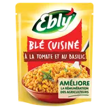 Blé cuisiné tomate et basilic express micro-onde 2min EBLY - Sachet 220g
