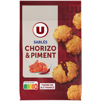 Sablés apéritifs chorizo & piment U 100g