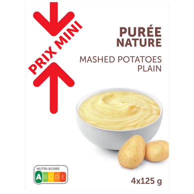 Purée nature PRIX MINI sachets 4x125g 500g
