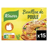 Bouillon Cube de poule KNORR, 15 tablettes, 150g, 7,5l