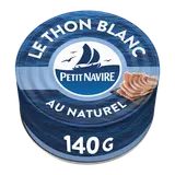 Thon Blanc au Naturel PETIT NAVIRE - 140g poids net égoutté