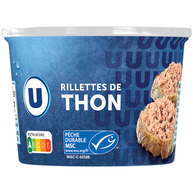 Rillettes de thon pêché à la ligne boîte de 1/4 220g