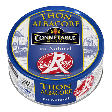 Thon albacore au naturel Label Rouge - CONNÉTABLE - 112g