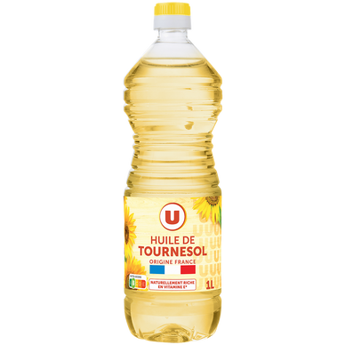 Huile de tournesol oléique origine France U 1 litre