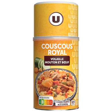 Couscous royal 3 viandes(volaille/mouton/boeuf) Boîte 3/2 de 980g