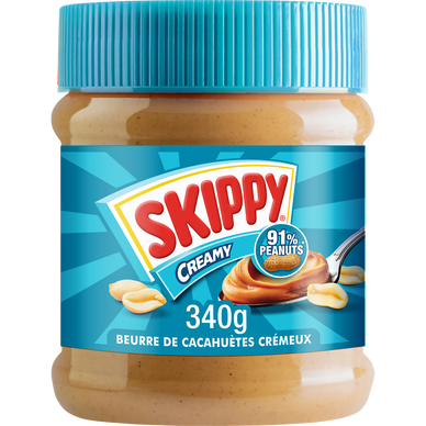 Beurre de cacahuète creamy SKIPPY, pot de 340g