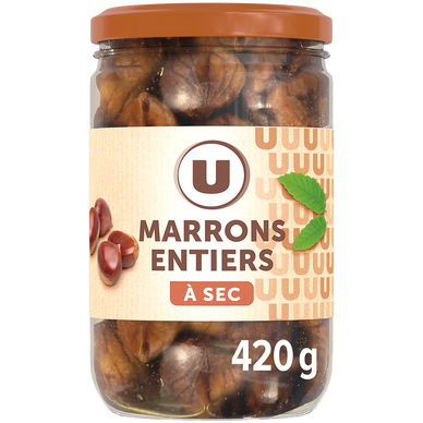 Marrons entiers à sec - Bocal 420g