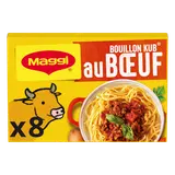 Bouillon cube boeuf MAGGI, boite de 8 cubes, 80g