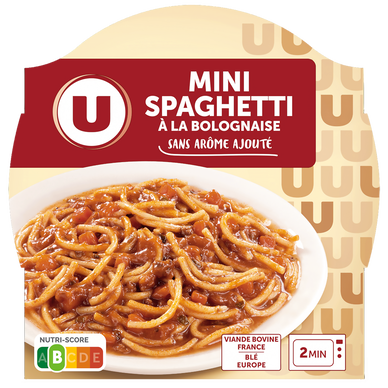 Spaghetti à la bolognaise  barquette micro-ondable de 300g