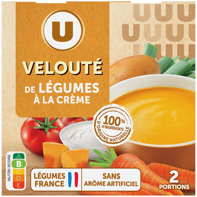 Soupe Velouté de légumes à la crème 2 briques de 30cl, 620g