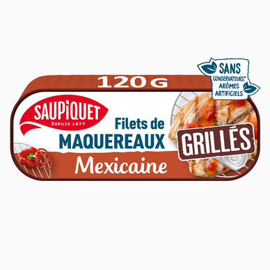 Filets de maquereaux grillés à la mexicaine  SAUPIQUET - 120g