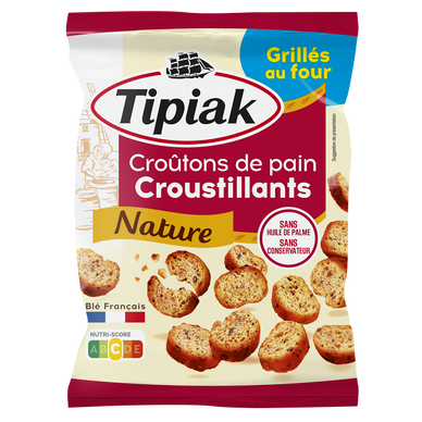 Croûtons nature TIPIAK, sachet de 75g