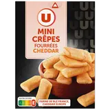 Mini crêpes fourrées au fromage cheddar  65g