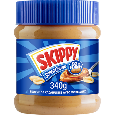 Beurre de cacahuète super crunchy SKIPPY - pot de 340g