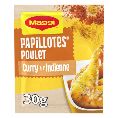 Assaisonnement papillottes poulet au curry MAGGI, sachet de 30g