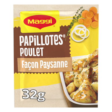 Assaisonnement papillottes Petits Mijotés Paysanne MAGGI, sachet de 32g