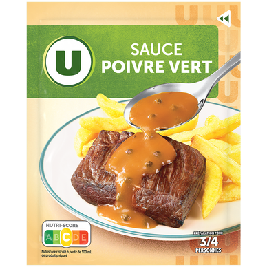 Sauce déshydratée Poivre Vert  sachet de 30g