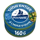 Thon Entier MSC huile d'olive vierge extra PETIT NAVIRE - 160g
