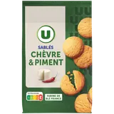 Sablés apéritifs chèvre &  piment U 100g