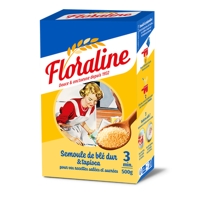 Semoule de blé dur FLORALINE, boîte de 500g